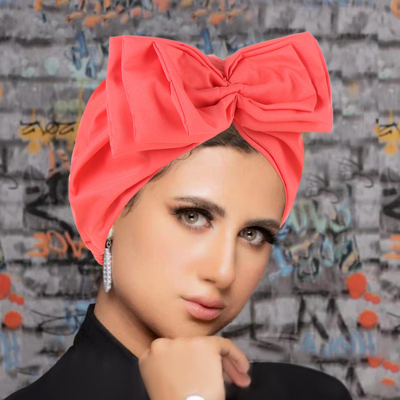 

Замшеві знімні шапки-тюрбани з бантом для жінок, мусульманський хіджаб, шапочка для випадіння волосся, жіночий мусульманський головний убір, індійська шапка, жіночий тюрбан