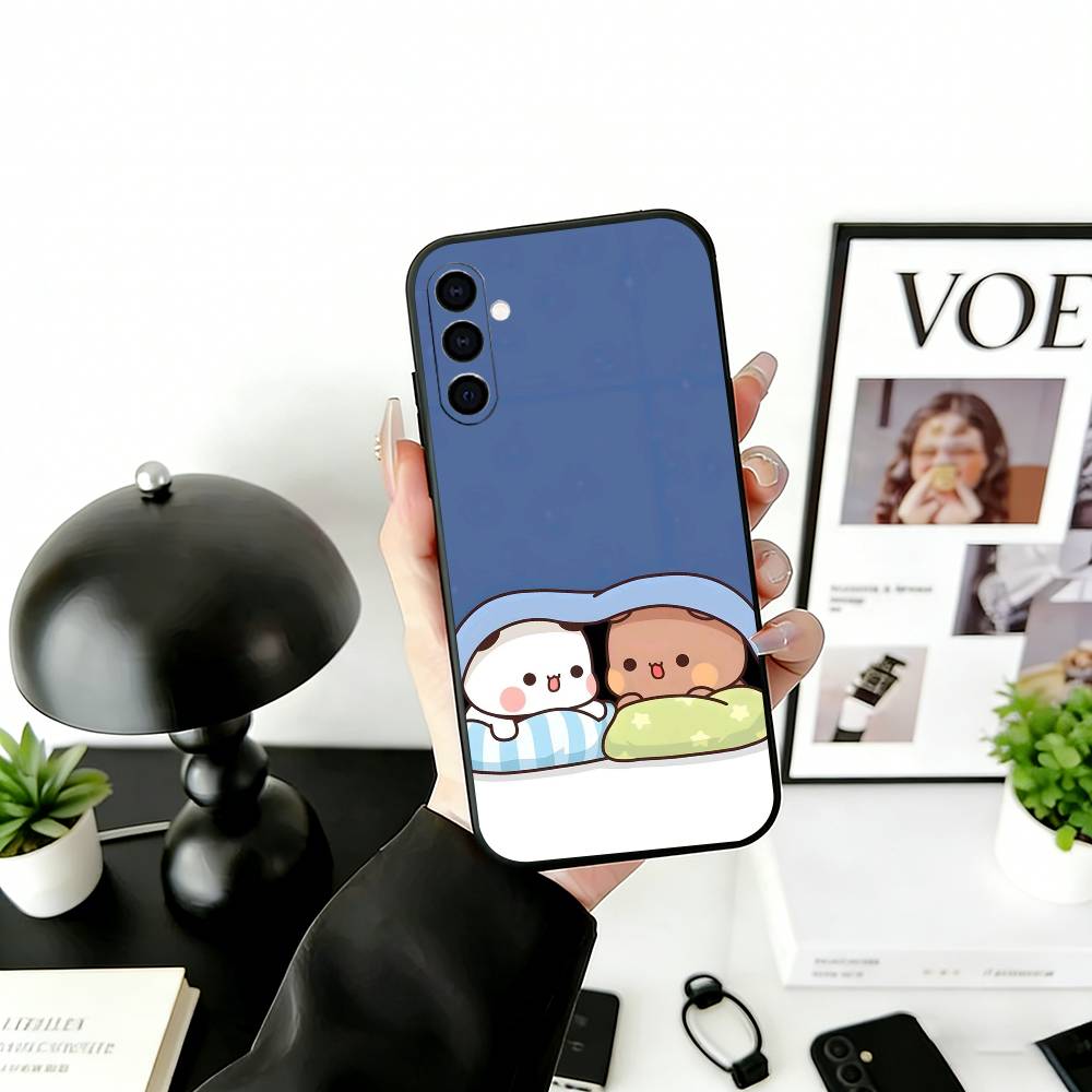

Sweet YiEr & BuBu Phone Case For Samsung Galaxy A73,A72,A71,A70,A53,A52,A51,Others Soft Black Cover Samsung a51 4g