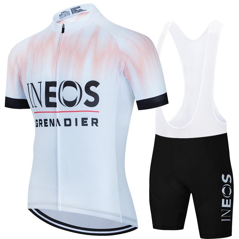 Letni oddychający kombinezon rowerowy na ramiączkach z krótkim rękawem