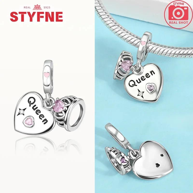 Copper Romantic Couple Love Heart Beads Valentine'S Day Charms Bead Fit Original Bracelets Fine Diy Jewelryfor Women Gift