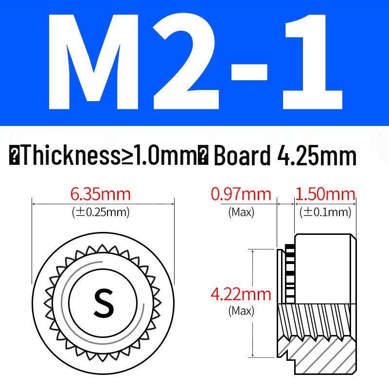 Galvanized Sheet Metal Rivet Nut S-M2-M12