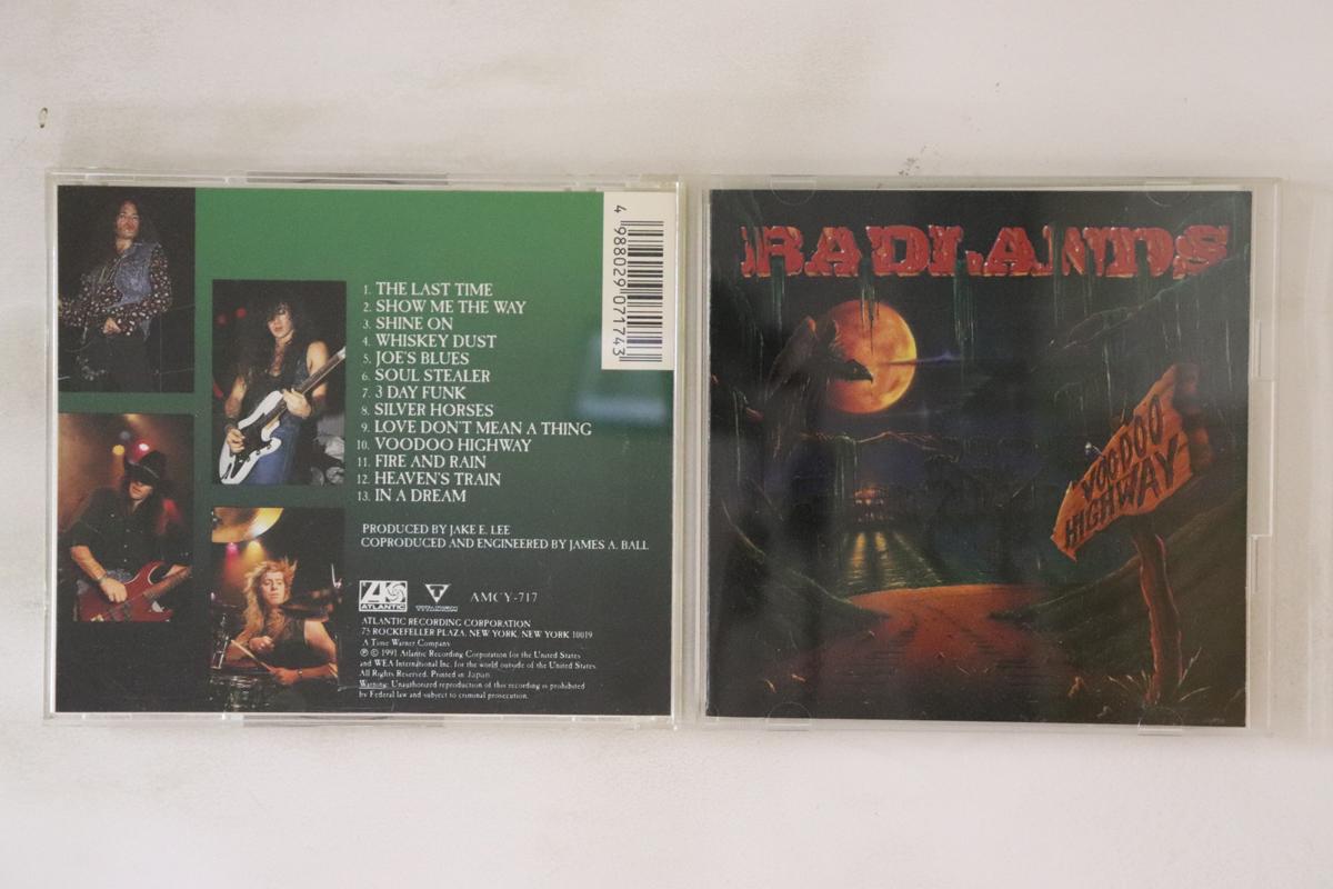 

CD BADLANDS - Voodoo Highway AMCY717 ATLANTIC 1994 Japan Rock Used
