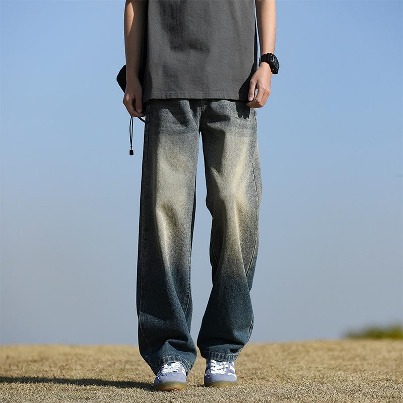 Мужские ретро американские джинсы прямого кроя, свободные, тонкие M