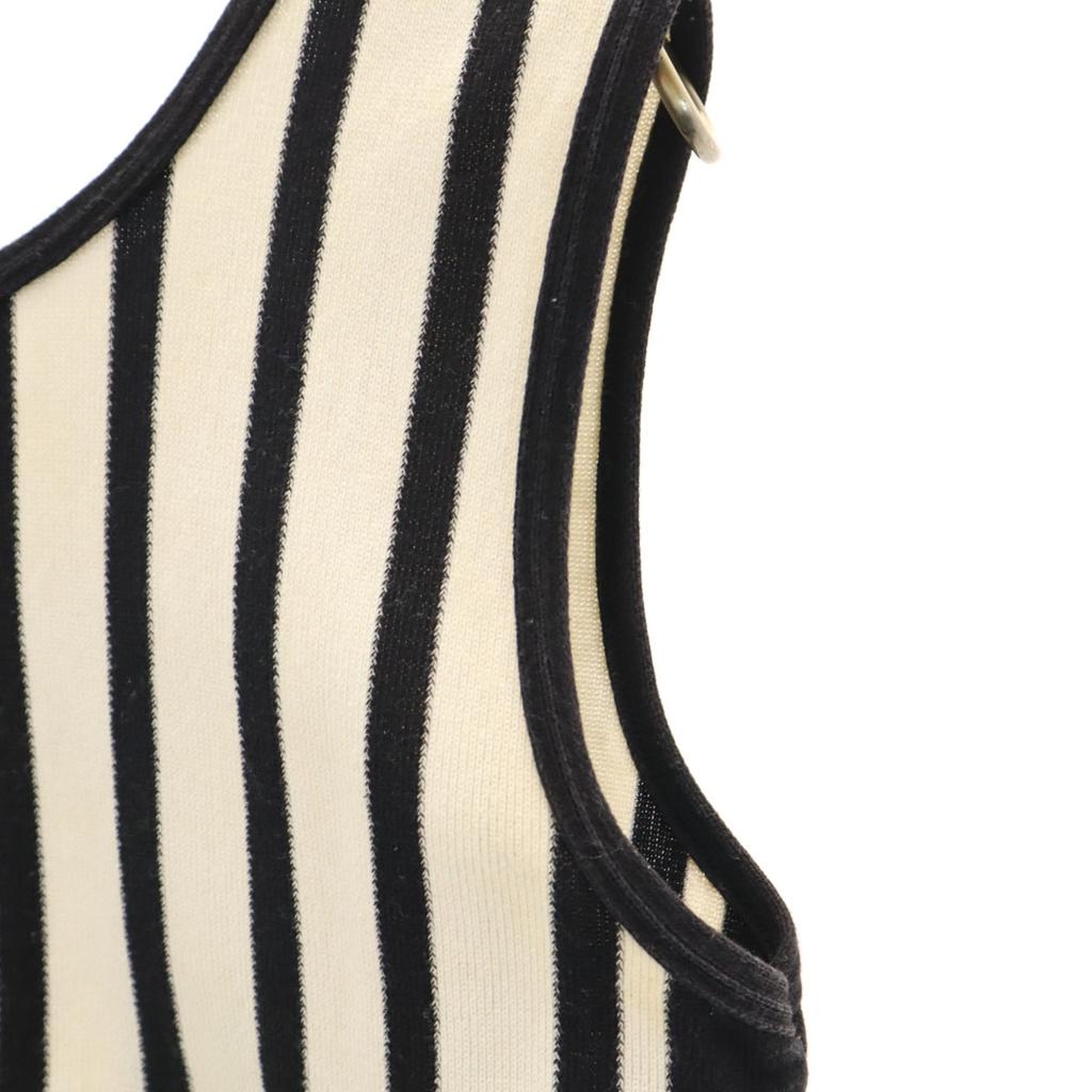 I.s. ISSEY MIYAKE 90s Made In Japan Old Striped Pattern No Sleeve Knit 9 Women Used