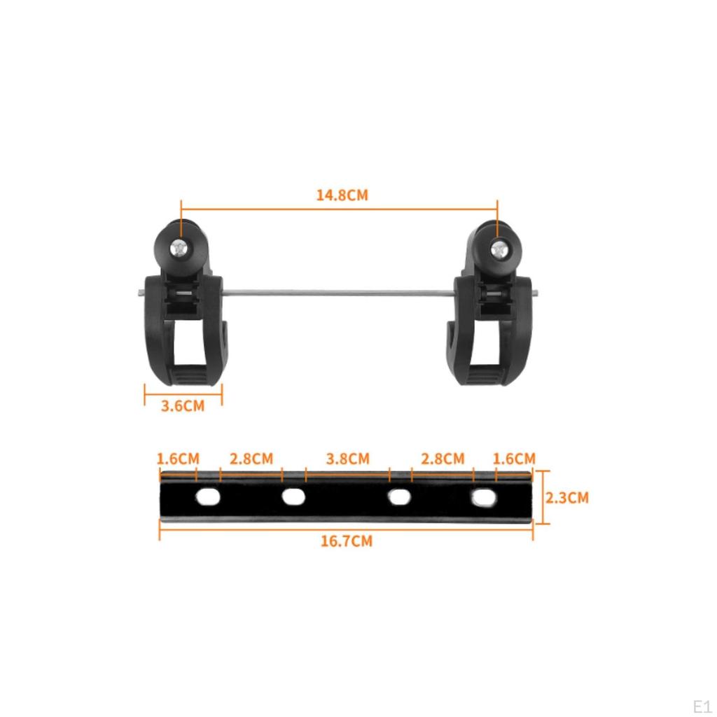 Cycle Basket Mounting Bracket FastRelease Rear Fixing Clamp Adjustable Hardware for