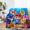 Shark Theme Printed Blanket - Perfect for Couch, Bed, Travel & Outdoor Use | Machine Washable, Cozy & Durable.