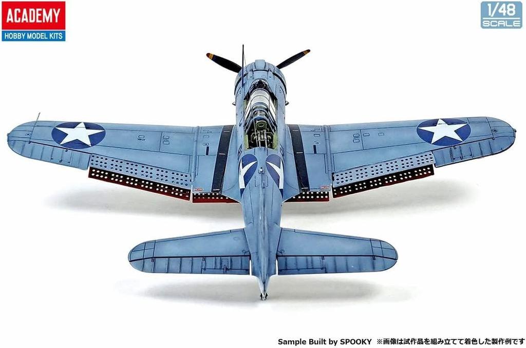 Academy Scale US Navy Dauntless Midway Operation Plastic Model Kit Molded In Color 1/48 SBD-3 12345,