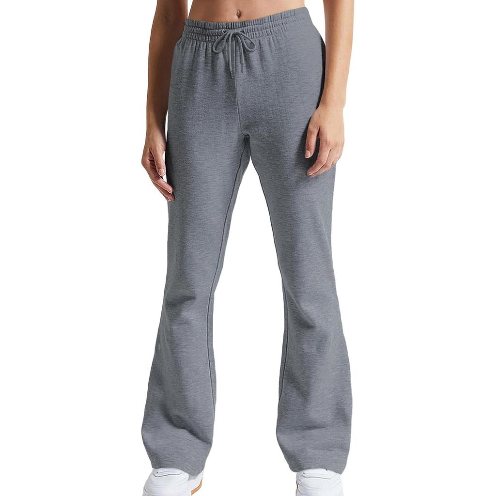Women's Flare Leg Sweatpants High Waisted Baggy Sweat Pants Drawstring Athletic Pants