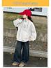 Autumn 2025 Girls' Sporty Two-Piece Set: Stylish Hoodie and Jeans