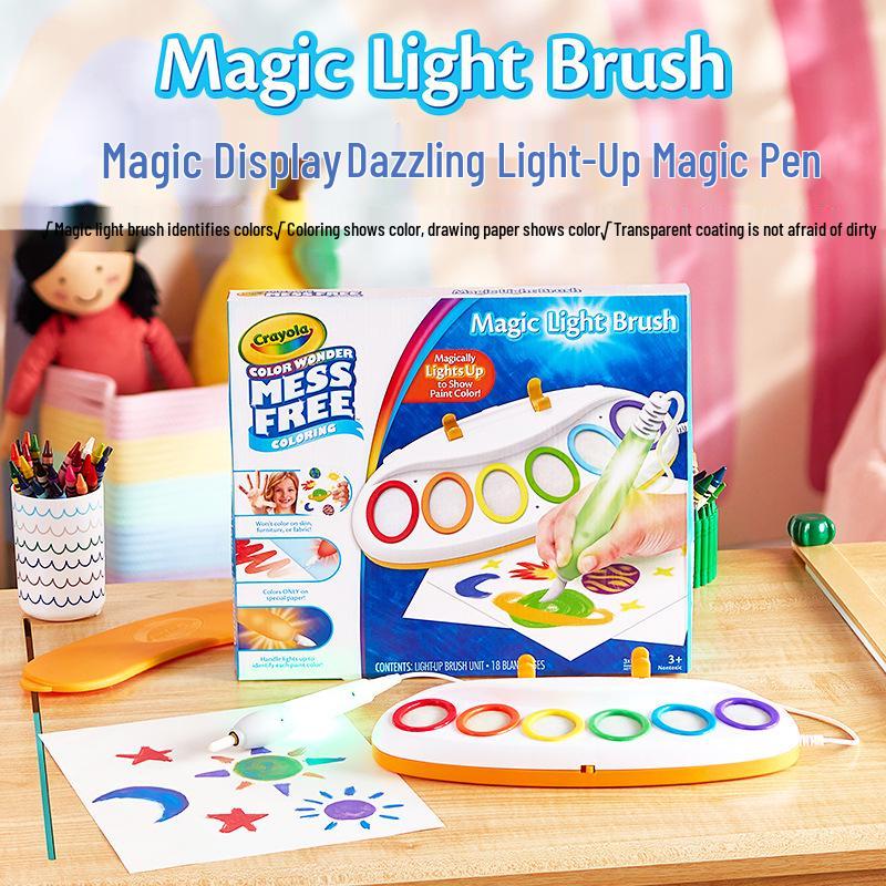 Crayola Magic Reveal Glow Painting Set with Magic Pen (75-7130)