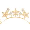 Party Star Hairband with Diamond Pentagram Festival Celebration Hair Accessories Crown Fashion Headwear
