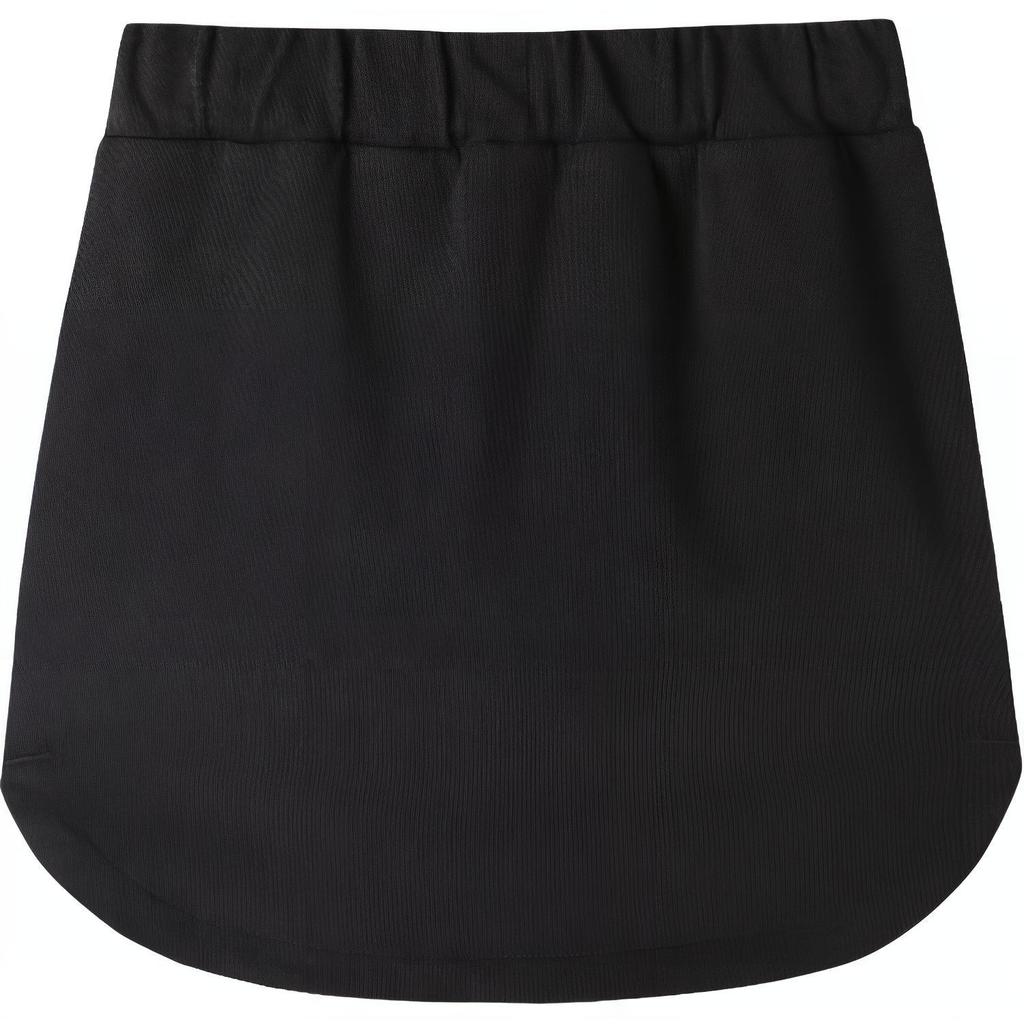 Nike Solid Color Moderate Skirt Children Aged 3 7 Years Old Jet Black DX7769-010
