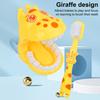 Kids Dental Play Set Interactive Teeth Model with Toothbrush Fun Giraffe-shaped Dentist Toy for Role Play Oral Hygiene Education