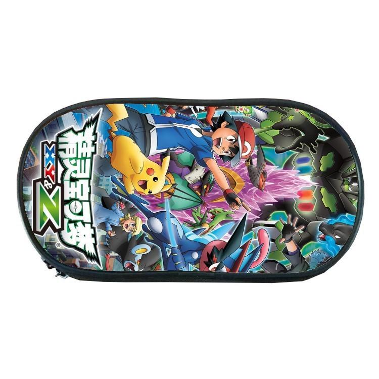 Školní penál s potiskem na téma Pokémon, jednovrstvý, na ukládání psacích potřeb