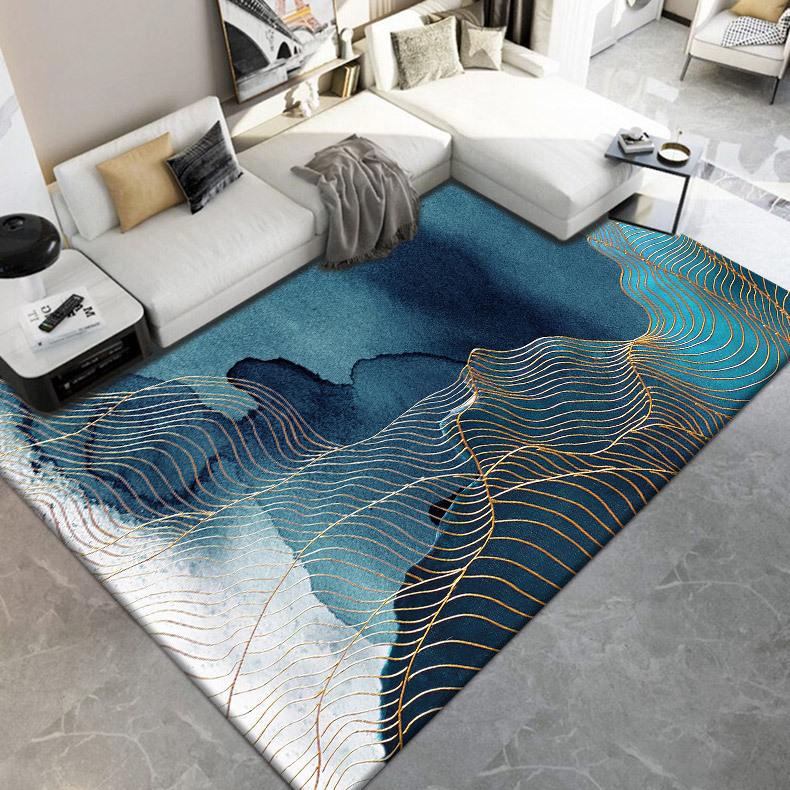 Living Room Large Area Carpet Bedroom Decor Gray Rug Home Soft Washable Floor Mat