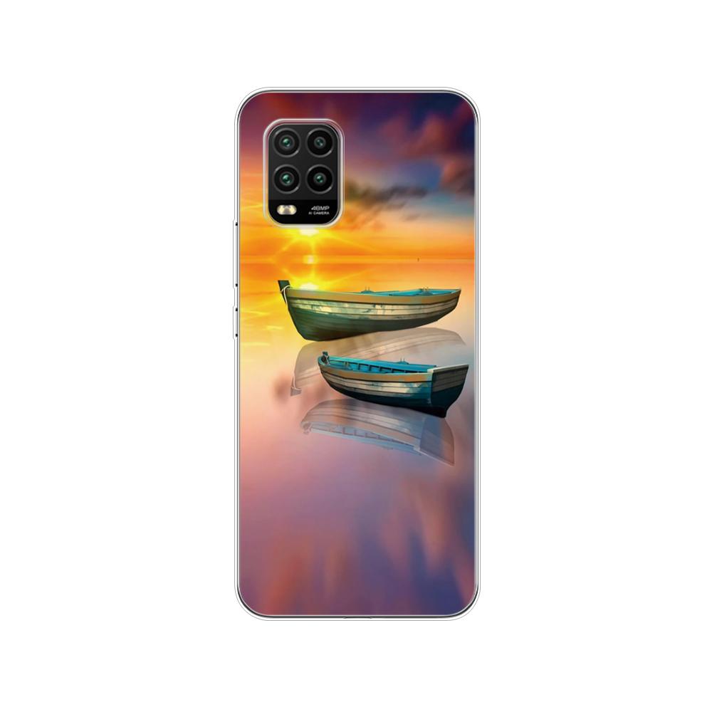 For Xiaomi Mi 10 Lite Case 6.57" Soft Silicon Tpu Cover For Xiaomi Mi 10Lite 5G Mi10Lite Phone Back Shell Bumper Funda