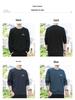 Men's Woodpecker Casual Long-Sleeve T-Shirt, 2025 Spring/Autumn, Plus Size Loose Fit, Round Neck Handsome Sweatshirt.