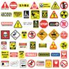 10/30/50/100pcs Cool Cartoon Warning Sign Stickers Creative Danger Banning Graffiti Decals Motorcycle Phone Helmet Sticker Toys