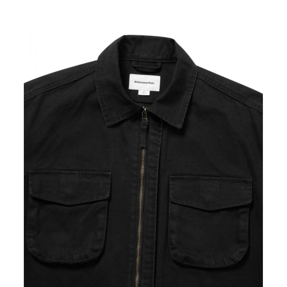 Thisisneverthat Washed Zip Shirt Black