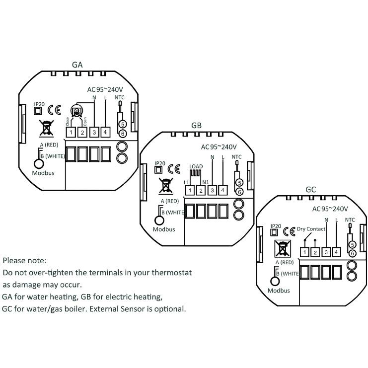 Tuya WiFi Smart Thermostat with Power Monitoring, Voice Control for Film Infrared Electric Warm Floor Heating System, 16A