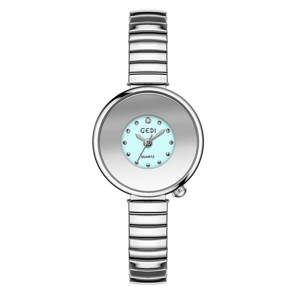 Sky Mirror Subdial, Elastic Band, Student Watch, Niche High-End, Exquisite And Versatile Women'S Quartz Watch