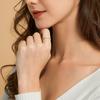 rings 100% 925 Sterling Silver Heart Gold Gemstone Zircon Wedding Engagement Ring for women Fine Jewelry