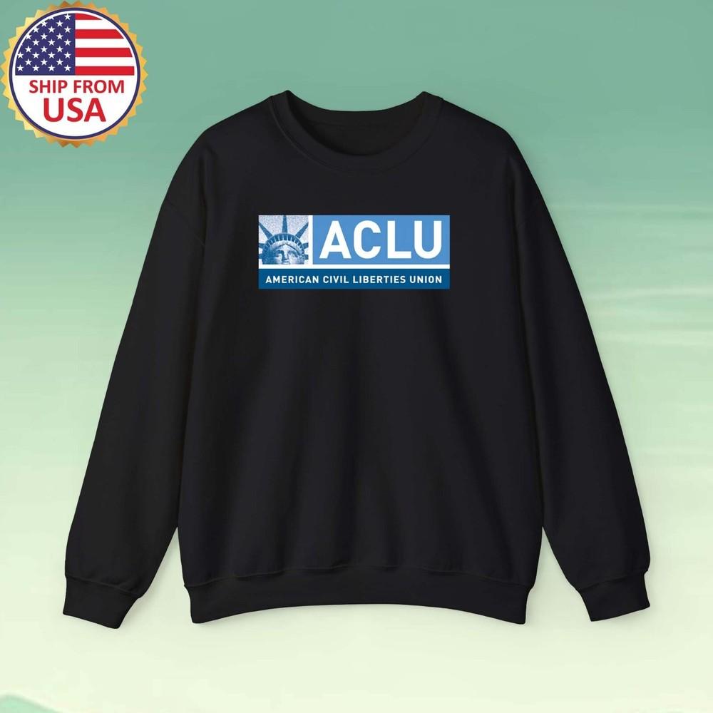 ACLU American Civil Liberties Union Men#039;s Black Size S to 3XL Unisex T-Shirt XXL