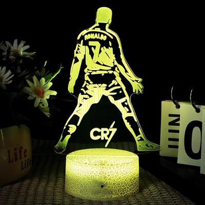 WM 3D Nachtlicht: Sternen-Fußball-Atmosphärenlampe - Perfektes kreatives Geschenk für Jungen