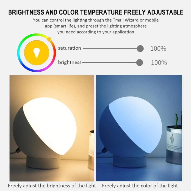 WiFi Smart LED Table Lamp Eye Protection Smart Colorful Reading Lamps Voice Control LED Table Lamp Decor Night Lamps | LED Table Lamps