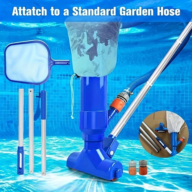 Tragbarer Pool-Vakuum-Jet: Unterwasserreiniger mit Bürstenbeutel, Handheld, Mini-Jet-Staubsauger für Schwimmbäder - Amerikanischer Rohrverbinder