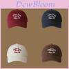 Cotton Baseball Cap With Embroidered Letters For Casual Sun Protection In Spring Autumn