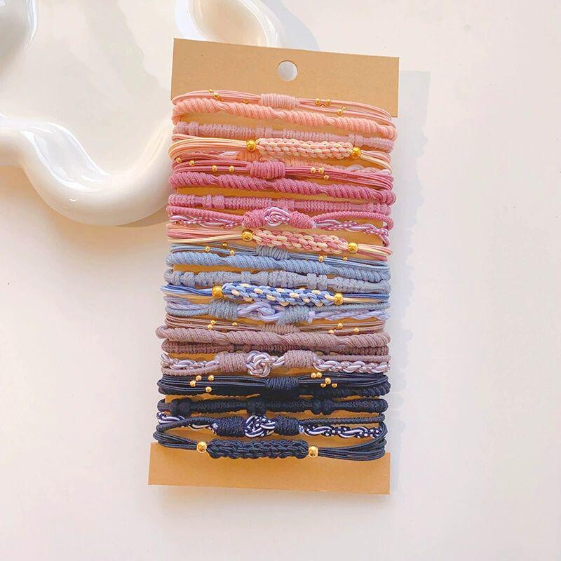 Elegant Elastic Headband & Ponytail Hair Tie Bracelet Set