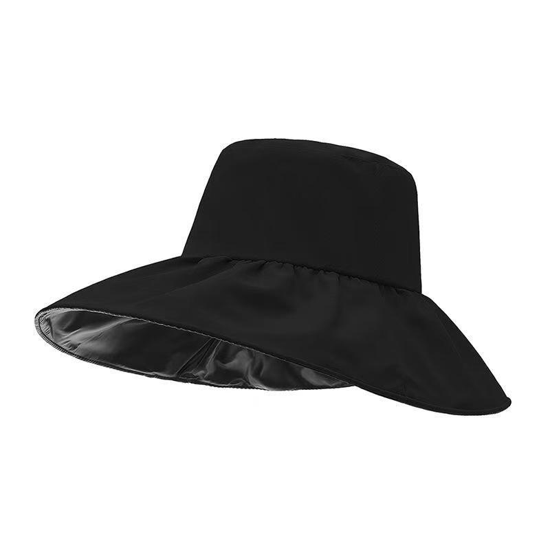 New fisherman's visor, versatile outdoor sun hat, large brim, small face, sun protection, women's hat