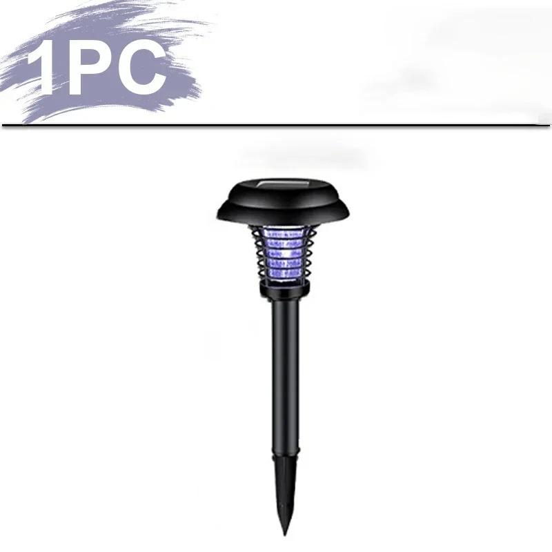 

Solar powered mosquito killer lamp outdoor household waterproof LED light outdoor garden mosquito repellent lamp electric shock mosquito killer 1pc