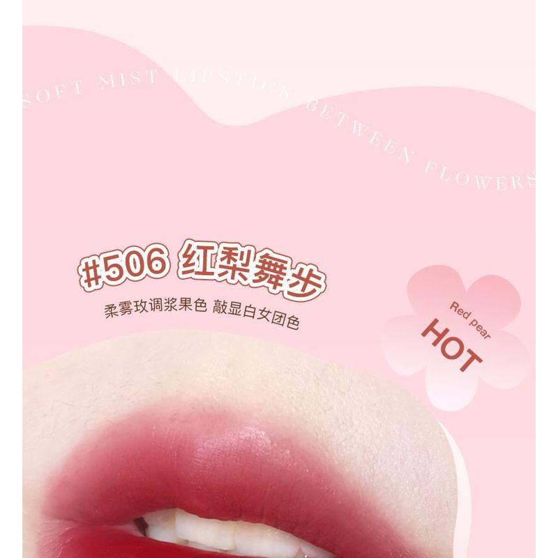 MANSLY - Flower Light Color Soft Matte Lipstick - 4 Colors
