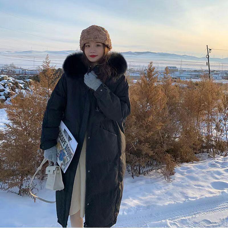 

Down Cotton-padded Jacket Women s New Winter Cotton-padded Clothes Thickened Western Style Long Clothes Cotton-padded Clothes XL