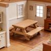 Dollhouse Ornament, Miniature Decorative Picnic Table, Realistic Detailed Models Furniture for Scene Layout Photo Props