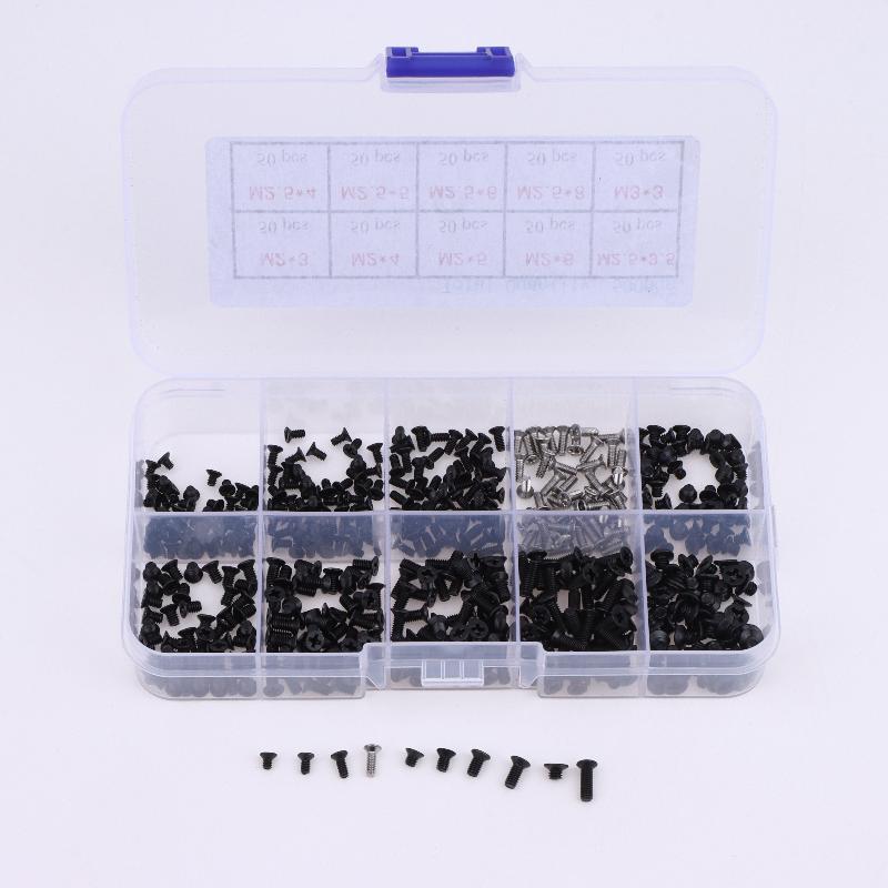 500Pcs Boxed Laptop Computer Screws Set Universal Screw M2 M2.3 M3 Phillips Countersunk Screw Set