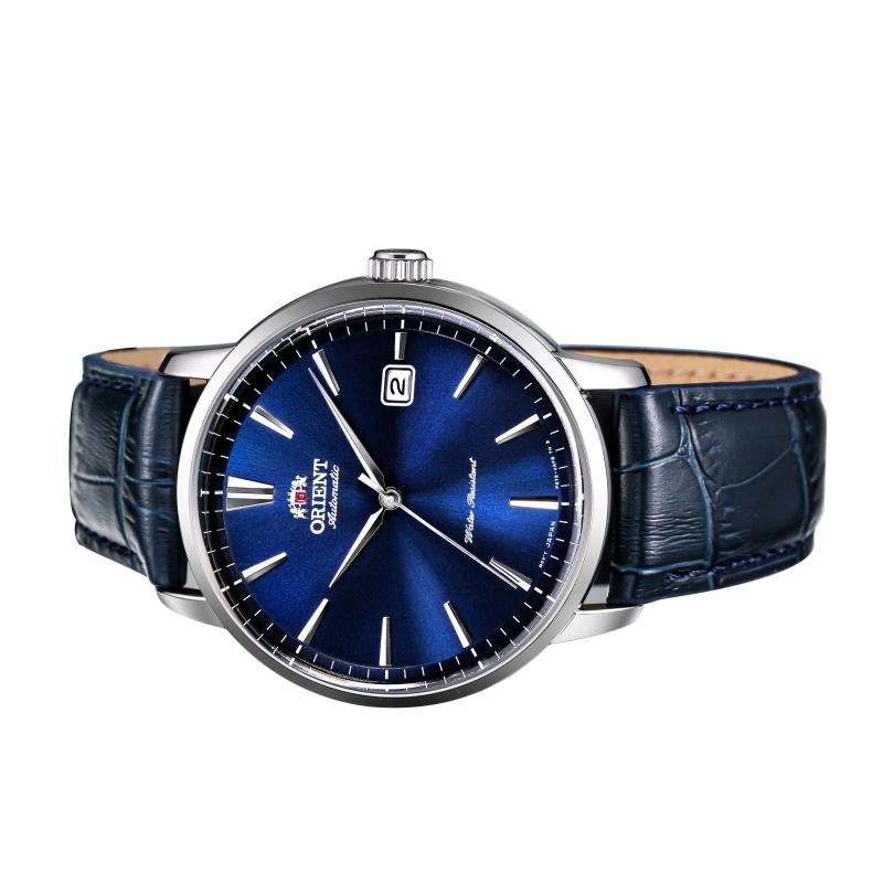 Mechanical Men's Watch Fully Automatic Waterproof Mechanical Watch Men's Watch Leather Strap Blue PlateRA-AC0F06L10B