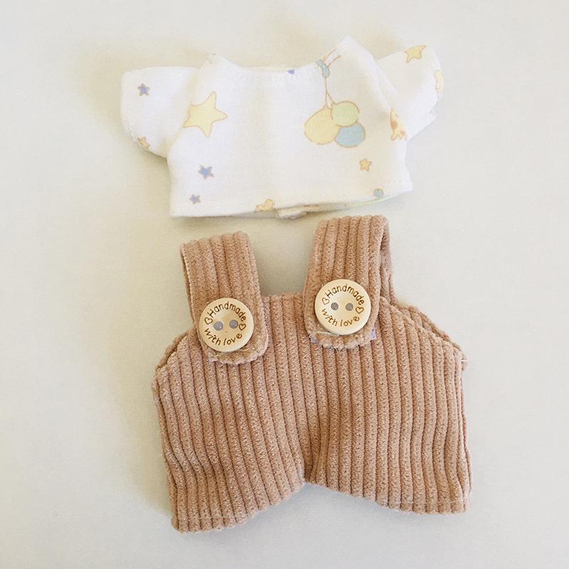 בגדי בובת קטיפה ויניל חמודה 17 ס"מ קופסה עיוורת - תליון LaBuBu שמלת אביזרים