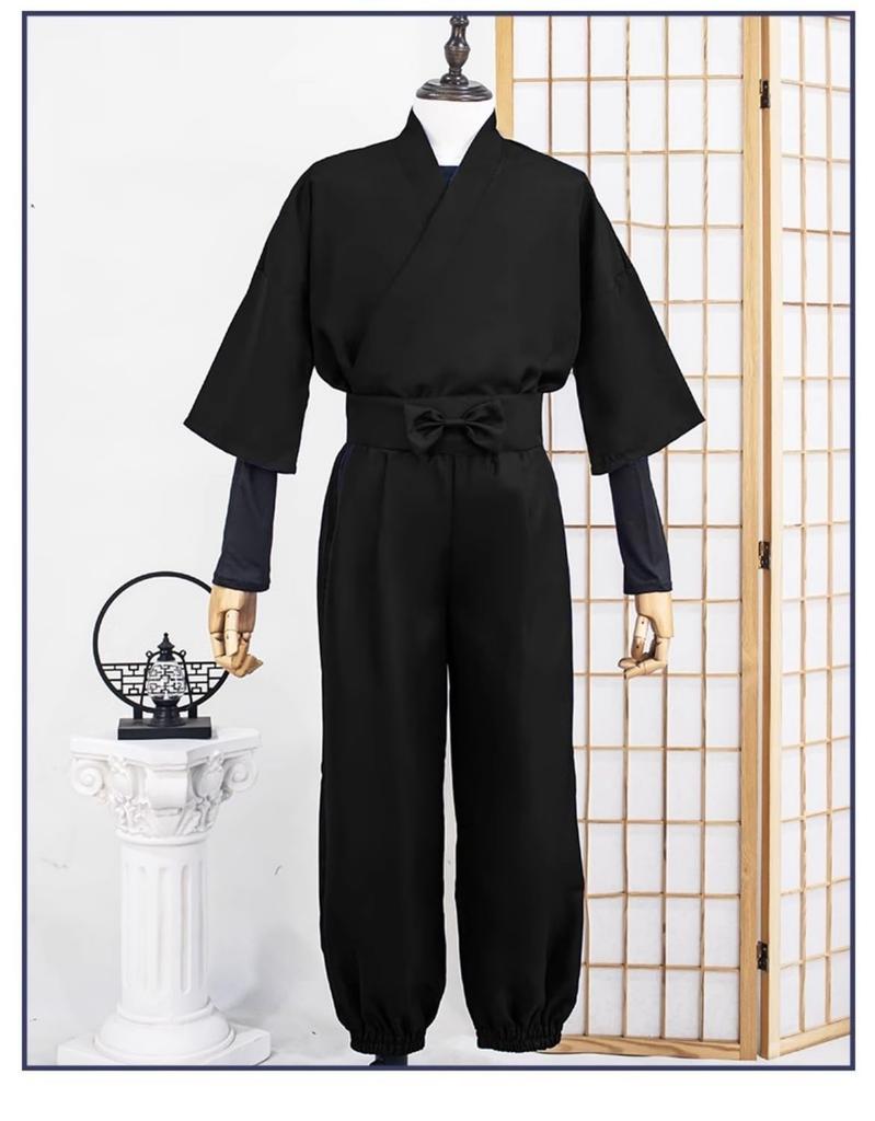 COSSA Cosplay Ninjutsu Academy Ninja Costume Set for and 6th Halloween Includes Hood Shinobi/Tama 1st, 2nd, 3rd, 4th, 5th, Graders, Photoshoot,