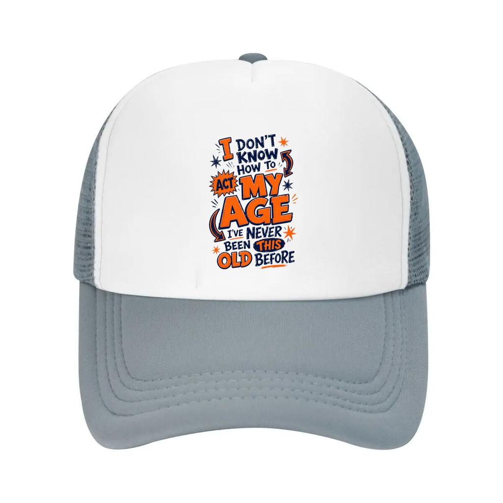 Too Old For This Humor Quote Mesh Baseball Cap Casual Hat Outdoor For Womens Unisex FeUnisex