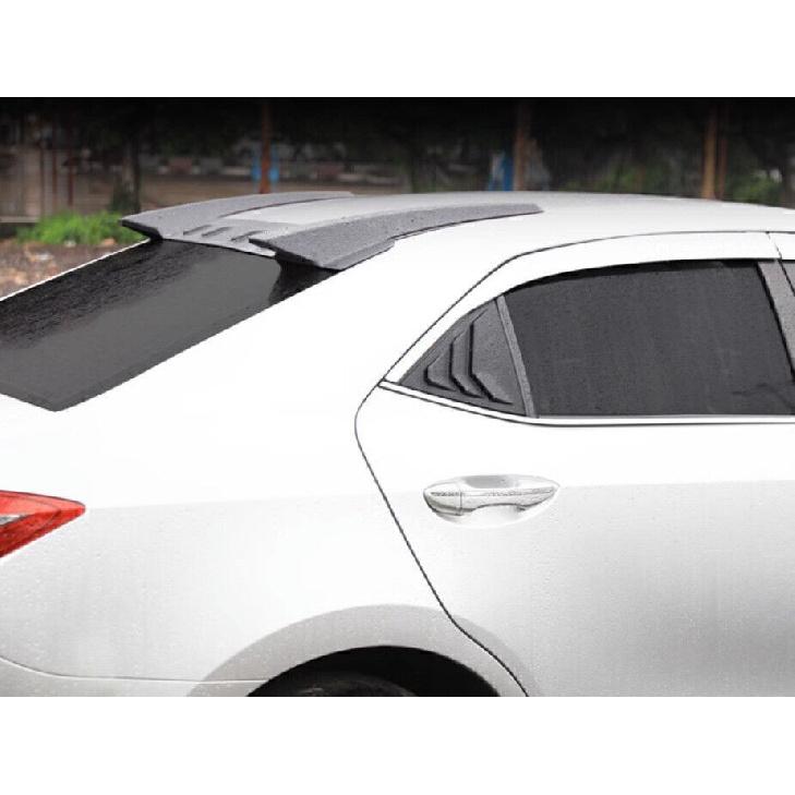 For Toyota Corolla 2014-19 Glossy Black Quarter Window Louver Shutter Side Vent