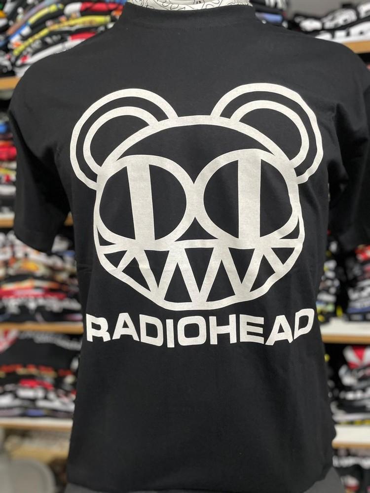 Vtg Radiohead Big Logo Basic Black 90s Graphic Black T shirt Unisex NH25086 L