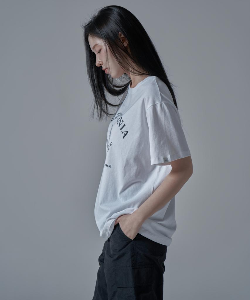 WAARFORWOMAN Wt-69 California Short Sleeve T-Shirt_White