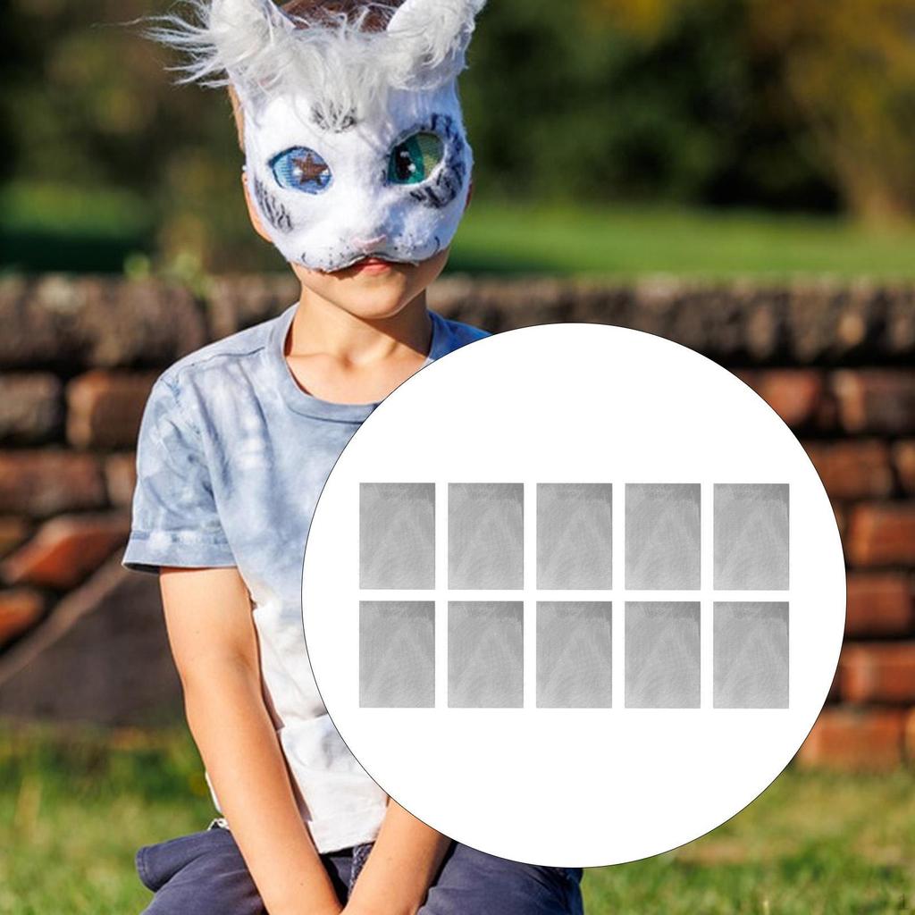 10 Τεμάχια Μάτια Fursuit Διχτυωτά για Cosplay 20cmx30cm Φύλλο Ματιών Αξεσουάρ Φεστιβάλ Πάσχα