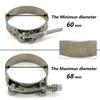 Universal 2.0" 2.25" 2.5" 2.75" 3.0" 3.25" 3.5" 4.0" T-Bolt Exhaust Clamp Intake Turbo Exhaust Intercooler Silicone Coupler