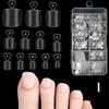 120/240/500Pcs/Box Pre-shape False Nails Tips Extra Short Toe Nail Extension  Women Beauty