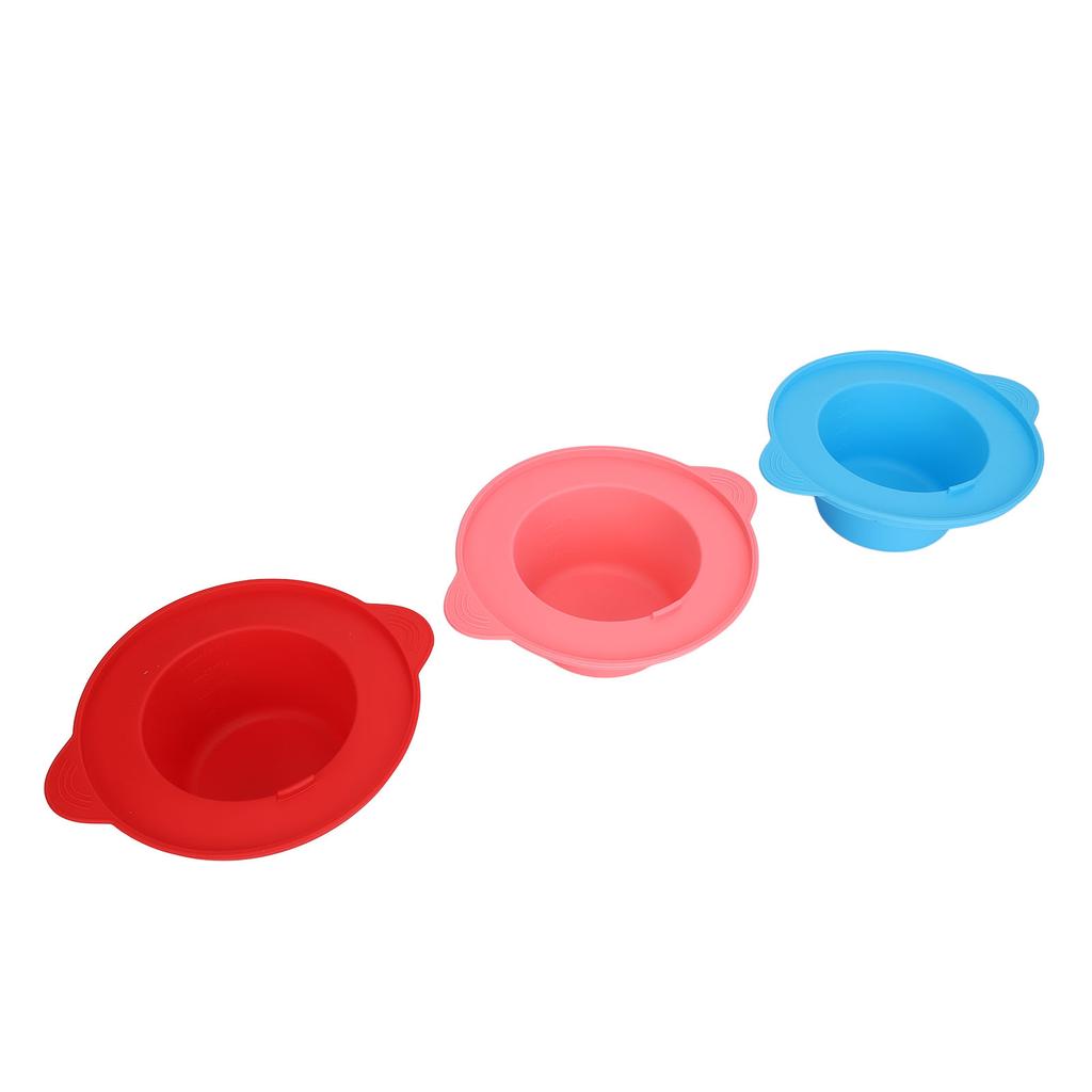 3pcs Silicone Wax Melting Bowl Wide Margin Hair Removing Non Stick Wax Warmer Replacement Pot