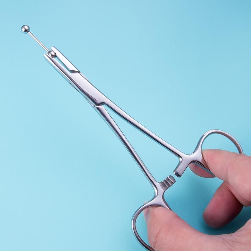Stainless Steel Ball Holdings Pliers Tool for Body Piercing Practical Jewelry Pliers Unscrew Tight Ball for Designers